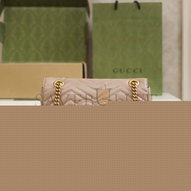 G*u*i marmont small matelasse shoulder bag 443497 (26*15*7cm)